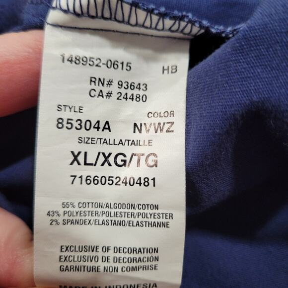 Dickies Snap Front Warm Up Jacket 85304A Navy Size XL - Picture 6 of 8